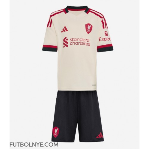 Camiseta Liverpool Visitante Equipación para niños 2025-26 manga corta (+ pantalones cortos)